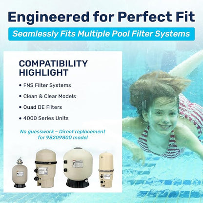 RV40600 (98209800) Brass Air Relief Valve | Compatible with Pool Filter Systems - FNS, Clean and Clear, Quad DE, 4000 Series Filters I Essential Pool Maintenance Accessory, Yellow/Black