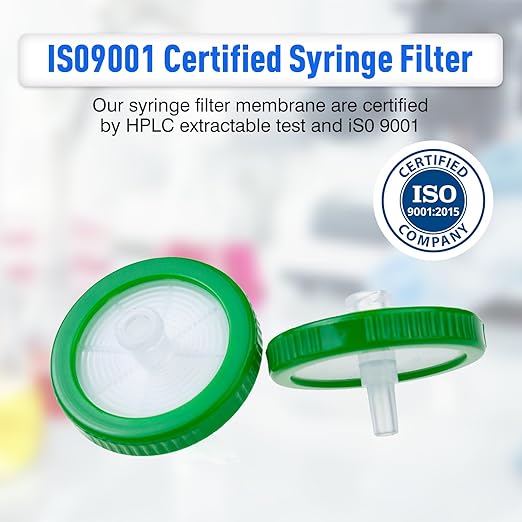 Syringe Filters Hydrophilic PVDF 33 mm 0.22 um,100pcs