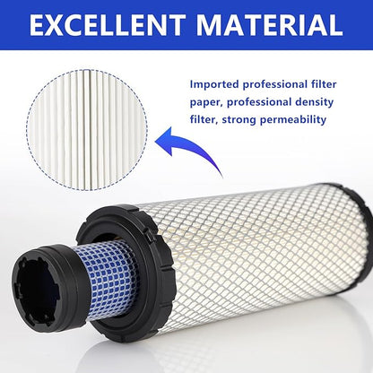 P821575 & P822858 Outer Inner Air Filter Set - Compatible with Donaldson FPG05 Air Cleaners, Kawasaki 11013-7044 & 11013-7045, Donaldson Kohler 25-083-01-S