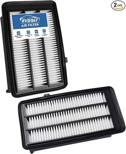 2PCS Engine Air Filter Fit for Honda Civic 2016-2021 (L4 1.5L), CR-V CRV 2017-2022 (L4 1.5L) Air Filter for My Car Replacement Engine Filter Automotive Accessories# CA12050 17220-5AA-A00