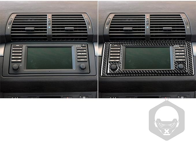 Carbon Fiber Interior Full Compatible with BMW X5 CD Panel-1