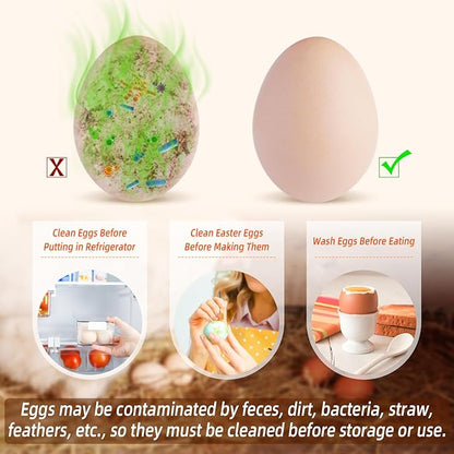 Egg Washer for Fresh Eggs, Egg Scrubber for Fresh Eggs, Egg Brush for Cleaning Fresh Eggs, Egg Cleaner Scrubber, Easter Gifts Creative Chicken Shape Egg Wash Brush Silicone Washing Egg Tool - Pink