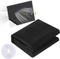 2 Rolls of Vent Filters Kit 100'' x 40'' Electrostatic Media 200" Installation Tape Versatile Customizable Vent Filter for Home Ac and Heating(Black)