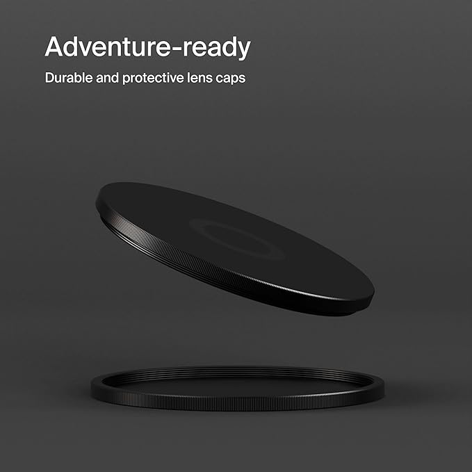 Urth 49mm Metal Lens Filter Caps - Durable Protective Cover for Camera Lens Filters with Precision Fit