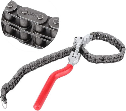 Chain Type Oil Filter Wrench Spanner 13.8in Chain Wrench Oil Filter Removal Tool