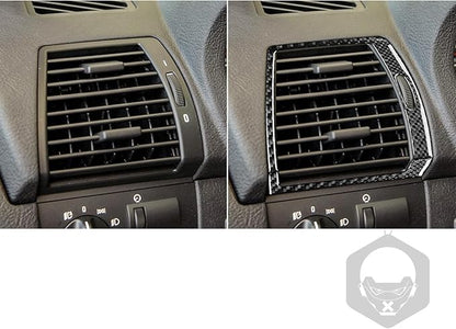 Carbon Fiber Interior Full Compatible with BMW X5 Air Conditioning Vents 4 pcs-1