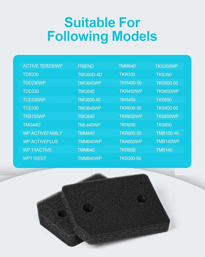 9164761 Foam Filter Replacement for All Miele T1 Heat Pump Tumble Dryers TMB540WP TKS850WP TKG840WP TKS650WP TKB150WP TKG450WP TCJ680WP TCE520WP Parts (5)