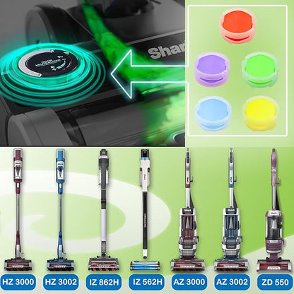 Odor-Neutralizer Replacement Cartridges Compatible with Shark ZU102 LA702 AZ3002 AZ4002 AZ3000 HZ3000 HZ3002 IZ862H IZ562H ZD550 Stratos Upright Vacuum, Air Purifiers & Robot Vacuums