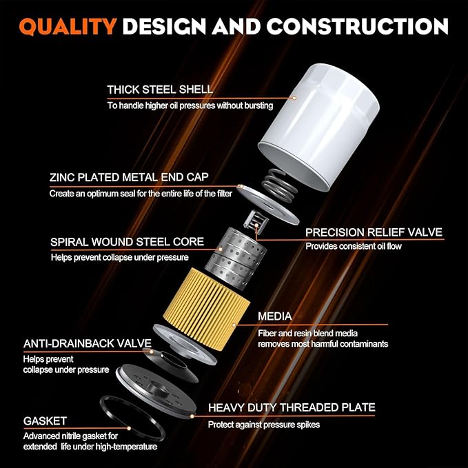 Hipa 951-12690 Oil Filter for MTD 751-12690 334299 4P90HU 4P90HUA 4P90HUB 4P90JHA Craftsman LT1500 LT3800 LT4200 R1000 T1000 T1200 Cub Cadet and Troy-Bilt XT1 XT2 Lawn Mower Engine