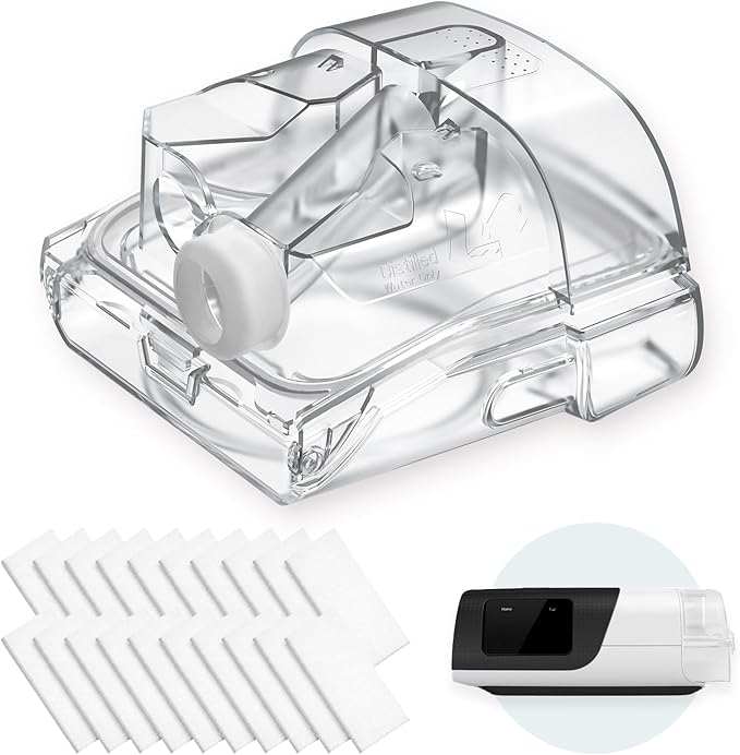 Replacement Water Chamber & 20-Pack Filters for Airsense 11 & AirCurve 11, FSA/HSA Eligible, Replacement Humidifier Tank Compatible with HumidAir Standard Tub for Air11 Devices, AirSense 11 Supplies