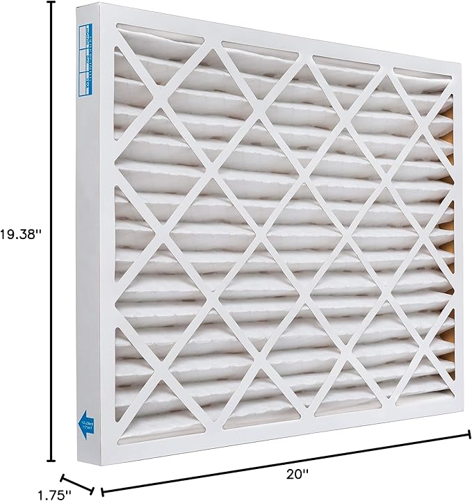 Aerostar 20x24x2 MERV 13, Pleated Air Filter, 20x24x2, Box of 6, Made in the USA