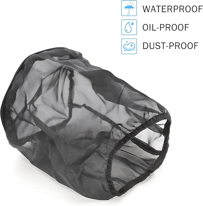 TOMALL Air Filter Wrap for Car Air Intake Filter Protective Cover Dustproof Waterproof Universal Accessories (Small)