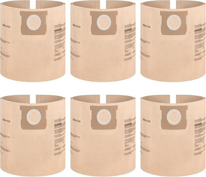 DEWALT DXVA19-4104 Dust Filter Bags, High Efficiency Replacement Bags for DEWALT Wet Dry Vac 5-8 Gallon, Wet Dry Vac Accessories, Dust Collection Bag Vacuum Bag