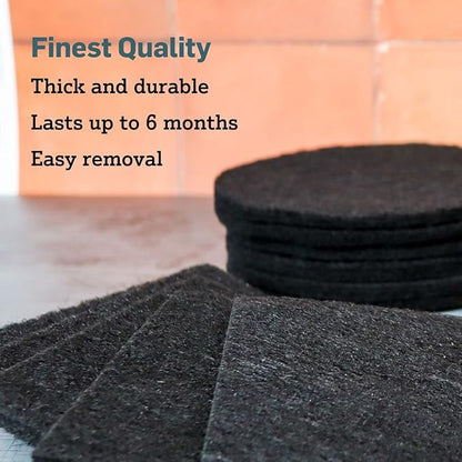 Epica 12 Pack Charcoal Filter Replacement for Countertop Compost Bin | 2-in-1 Compost Bucket Filter Removes Odors | 6.5'