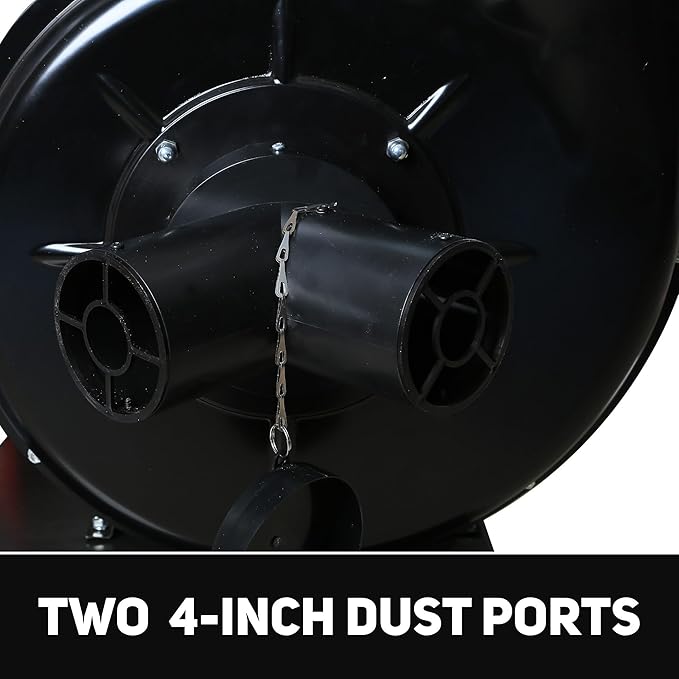 Bucktool 1.5HP Portable Dust Collector, 1100 CFM Workshop Dust Extraction Machine with Mobile Stand