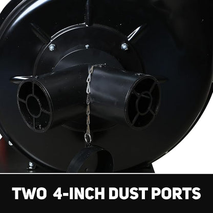 Bucktool 1.5HP Portable Dust Collector, 1100 CFM Workshop Dust Extraction Machine with Mobile Stand
