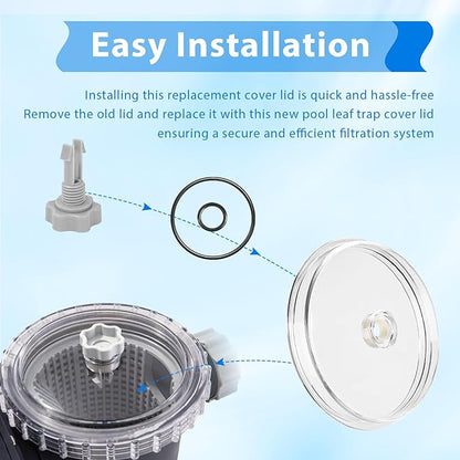 11480 Pool Pump Filter Cover Lid Compatible with Intex 14 & 16 Inch Sand Filter Pump and Combo,Pool Leaf Trap Cover Lid Fit for Intex Model 26335EH,26339EH,26365EH,26367EH,28647EG,28651EG,28675EG