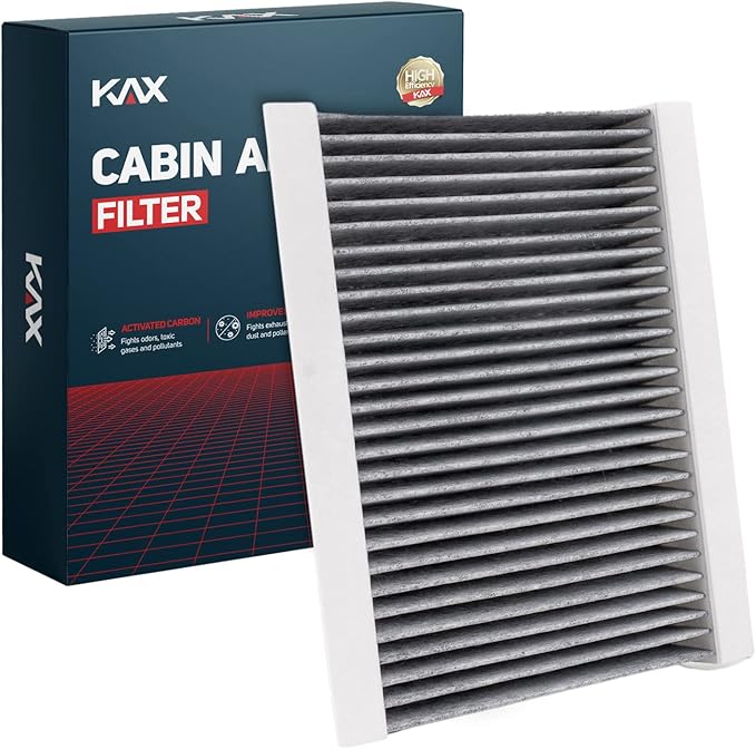 KAX Cabin Air Filter with Activated Carbon, CF11810 Replacement for Jeep Compass 2017-2022 Renegade 2015-2023, Fiat 500X 2016-2023 500L 2014-2022, Passenger Compartment Air Filter