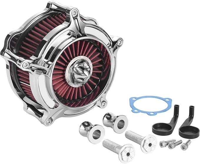 Air Filter Cleaner for Harley Davidson Air Intakes Sportster XL 883 1200 Models Red