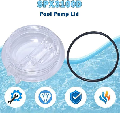 Pool Lid Replacement Thread Strainer Cover Trap Sand Filter Acrylic for SPX3100D Replacement Part