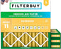 Filterbuy 12x12x2 Air Filter MERV 11 Superior Pet & Allergy Defense (4-Pack), Electrostatic Pleated HVAC AC Furnace Filters Replacement, Made in USA (Actual Size: 11.50 x 11.50 x 1.75)