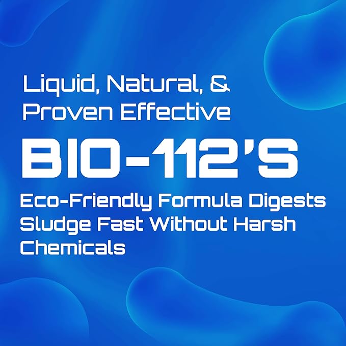 Bio-Safe One Inc - BIO-112 - Septic Tank Treatment - Drainfield Treatment - Heavy Duty Sludge Digester - Septic Cleaner - Drain Clog Remover - Toilet Drain Clog Remover - 5 Gal - Exxon Valdez Patented