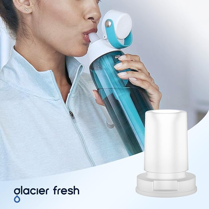 GLACIER FRESH Bottle Mouthpiece Replacement for Brita Water Bottle, Silicone Bottle Bite Valve Replacement Parts Compatible with Brita Water Bottles, 2 Packs