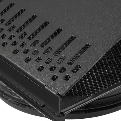 Vent Systems 8" Inch Supply Vent Cover with Rubber Gasket - Graphite Black Galvanized Steel - Robust and Weatherproof Outdoor Air Intake Box - Duct or Surface Mounting - Rain and Snow Protection