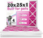 Colorfil 20x25x1 Air Filter (4-Pack) | Made in the USA | Color Changing | Remove Cat and Dog Odor | MERV 8 for Pet Hair Dander and Dust | 19.5"x24.5"x0.75" Exact Size