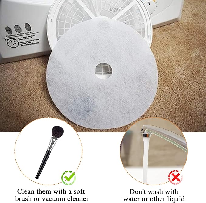 25PCS Cloth Dryer Exhaust Filter for Panda by Blutoget - Universal Dryer Lint Filter Cloth-Compatible for Panda Magic Chef Avant Sonya Dryer-20 Exhaust & 5 Air Intake Filter