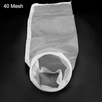 uxcell Paint Filter Bag 40 Mesh (31.9"x7") Nylon Strainer for Filtering Paint, Gasoline, Fuel