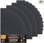 4x12 Inch Air Vent Filters Thickened 48-Pack Activated Charcoal, Carbon Filter Premium Floor Pre-Filter Work in Indoor Home Purifier, Air Conditioner 4" x 12" (Black) ULTRA GREEN