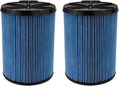 2 Pack VF5000 Wet/Dry Cartridge Replacement Filter for 5-20 Gallon Vacuums WD1450 WD0970 WD1270 WD09700 WD06700 WD1680 WD1851 RV2400A