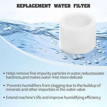 DerBlue 8pcs Wick Replacement Filter and 4pcs Top Fill Humidifier Replacement Filters Compatible with LEVOIT Superior 6000S Smart Evaporative Humidifier
