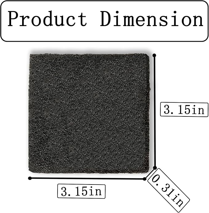 8 Pack Activated Carbon Filters Fits EKO Trash Can with Built-in Compartment 11.8 Gallon, 20L+20L, 36L+24L, Also Fits SIMPLI-Magic Garbage Bins Gallons, Refill for Trash Can and Compost Bin