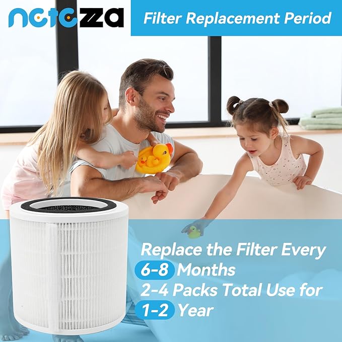 H7126 Filter Compatible with Govee H7126 Mini Air Purifier,Fit for Govee H7126 Replacement Filter,Replace Part #H7126,4pack