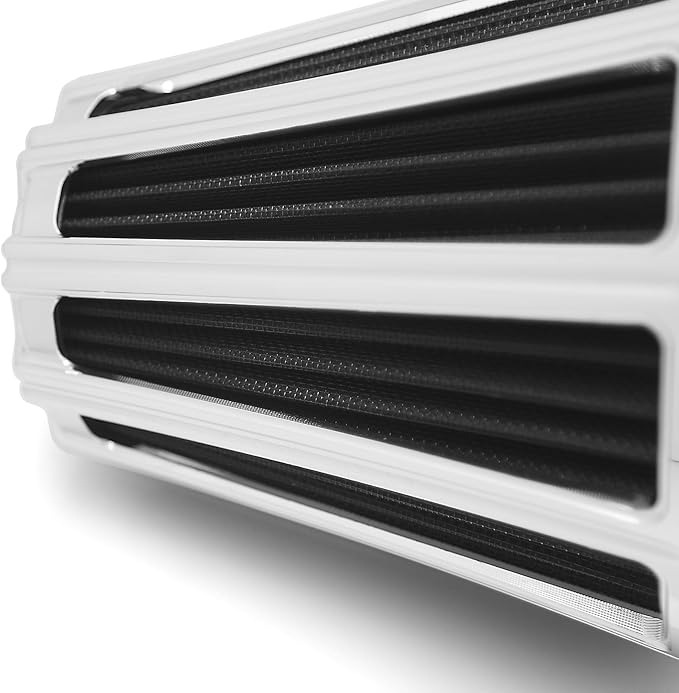 Big Sucker cone Air filter intake for harley air Cleaner Sportster Softail fatboy heritage dyna touring street road king Glide (Gauge style -Chromed, TypeD : Touring M8 17-UP, Softail 18-UP)