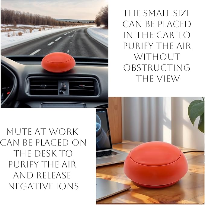 Car Air Purifier, True HEPA Filter Quiet Air Cleaner Portable Air Purifiers for Home Pets, Bedroom, Office, Traveling