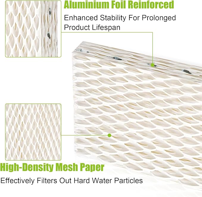 6 Pack WF813 Humidifier Filters Wick Replacement Compatible with ReliOn RCM-832 RCM-832N WF813 DH832 ProCare PCWF813 Equate EQWF813 EQ-2119-UL Duracraft DH-830 Cool Mist Humidifier Filters