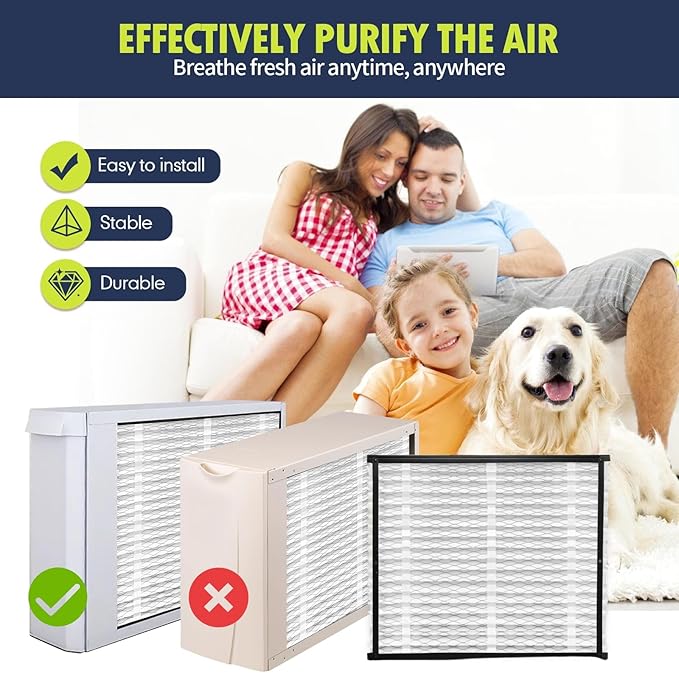 IYOUYA 3 Pack 213 Replacement Filter Compatible with AprilAire Whole House Air Purifiers 1210,1620,2210,2216,3210,4200,20x25x4, MERV-13 Furnace Filter