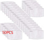 50Pieces PM - 2.5 Anti Dust Activated Carbon Filter 5 Layers Replaceable Anti Haze Filters for Respirator