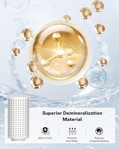 Leemone 4-Pack Humidifier Demineralization Cartridge Compatible with Dreo Humidifiers HM512S/713/713S/717S, # DR-HPA017 Cartridge Prevent Mineral Build-up, Filter Hard Water, Eliminate White Dust