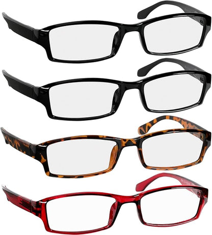 TruVision Readers Reading Glasses, Comfort Spring Hinges for Men and Women, 9501HP