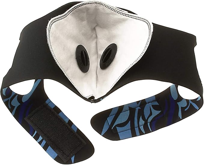 ASA Techmed Reusable Dual Air Breathing Valve Face Mask Cover with Activated Carbon Filter (Tactical Blue)