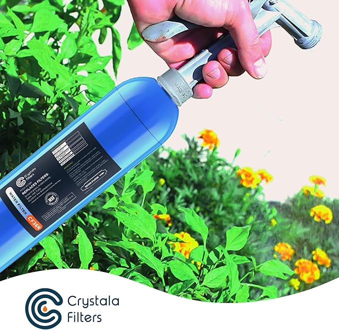 Crystala Garden Hose End Pre-Filter for Swimming Pool, Hot Tubs, Spa, Inflatable Pool, Ponds, Greatly Reduces Bad Taste, Odors, Chlorin and Sediment, up to 8,000 Gallons, 3 Pack