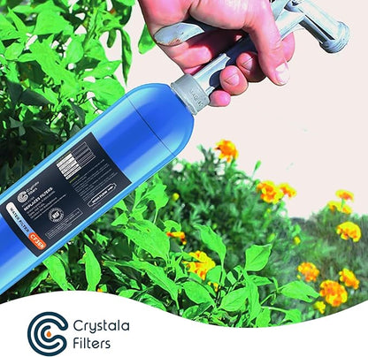 Crystala Garden Hose End Pre-Filter for Swimming Pool, Hot Tubs, Spa, Inflatable Pool, Ponds, Greatly Reduces Bad Taste, Odors, Chlorin and Sediment, up to 8,000 Gallons, 1 Pack