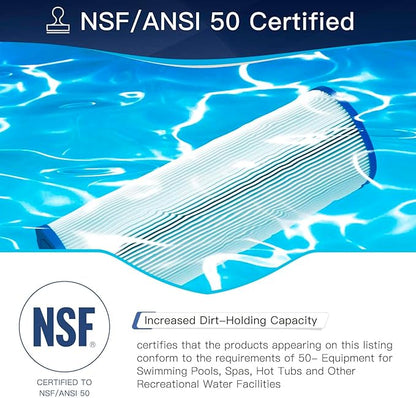 C3030 Pool Filter Cartridges, Compatible with Hayward SwimClear C3030, C3020, C3025, Replace Hayward CX580XRE, Pleatco PA81, Unicel C-7483, 325 sq.ft, 4-Pack