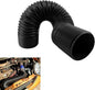 Car Air Intake Pipe, 2.9" Leak-proof Bendable Feed Expansion Hose for Extending to 39 ", Waterproof Cold Air Turbo Intake Inlet, Universal Guide Hose Modification for Most Cars (Black)