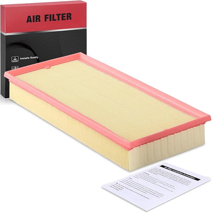 BDFHYK CA10236 Engine Air Filter Compatible with Audi Q7 2007-2015, compatible with Volkswagen Touareg 2004-2017, compatible with Land Rover Range Rover 2006-2009, Replace# 17801-0D020