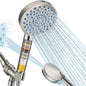 Cobbe Filtered Shower Head with Handheld, High Pressure 7-mode Showerhead with Filters for Hard Water - Remove Chlorine - Reduces Dry Itchy Skin, Patented Paddle Shift Design, Brushed Nickel